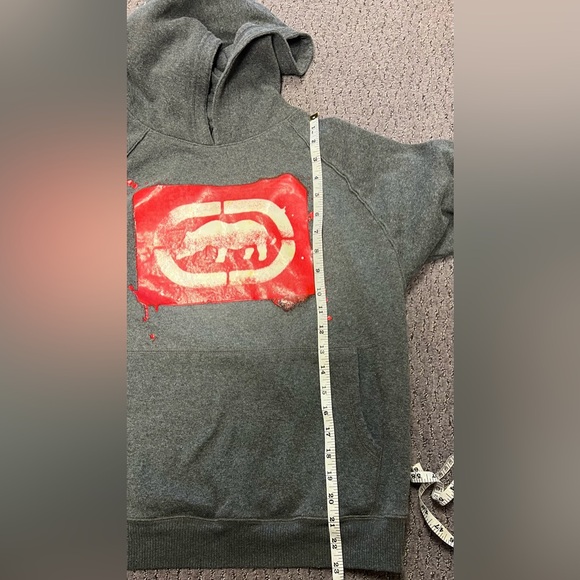Ecko Untld Vintage Rhino Splatter Hoodie Y2K - Picture 10 of 10